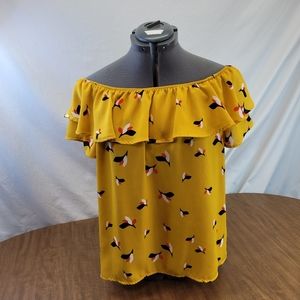 Target xhiliration brand off the shoulder top